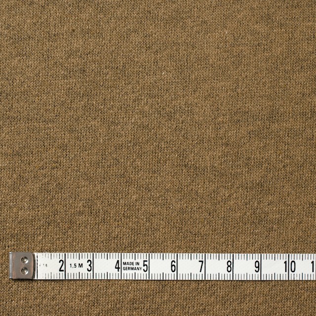 コットン&アクリル×無地(モカ&ターメリック)×裏毛ニット_全2色 イメージ4