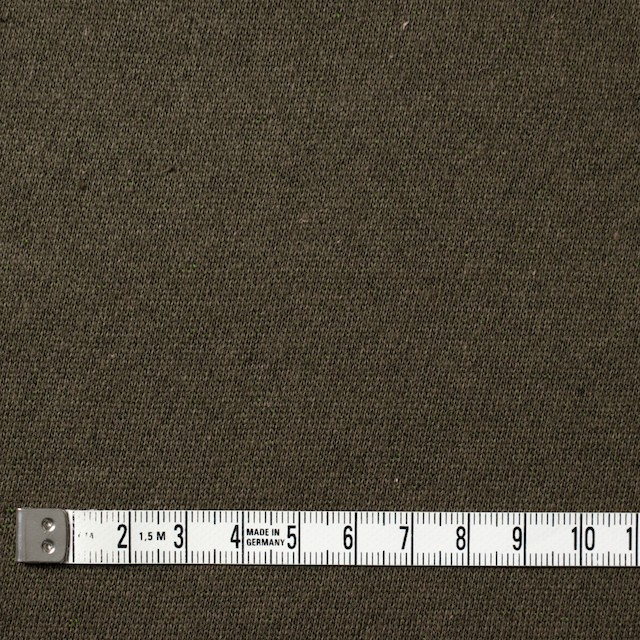 コットン&アクリル×無地(ブラウン&グリーン)×裏毛ニット_全2色 イメージ4