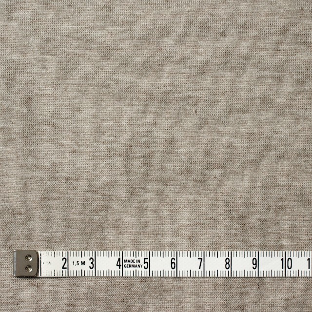 コットン&ポリウレタン×無地(グレイッシュモカ)×裏毛ニット イメージ4
