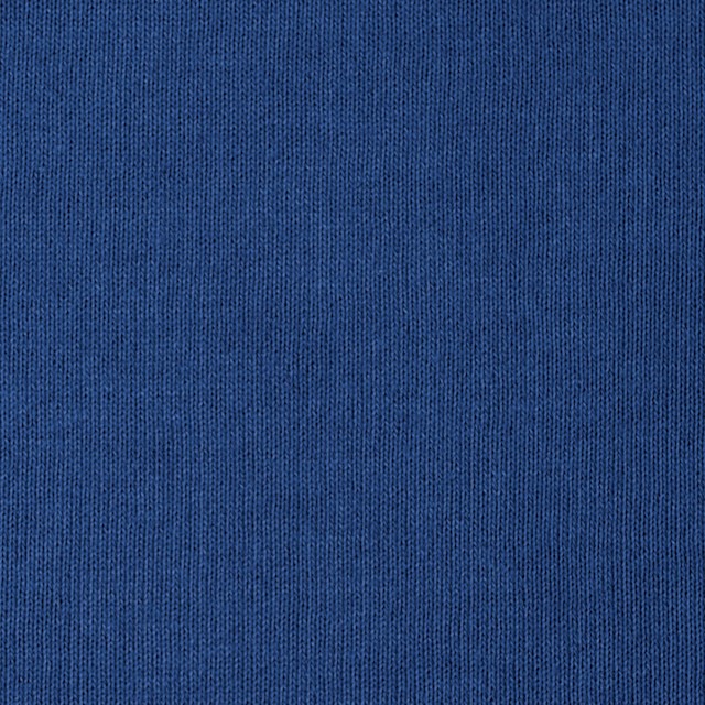 コットン×無地(ブルー)×裏毛ニット イメージ1