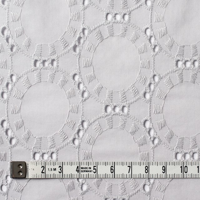 コットン×オーバル(ライトグレー)×ローン刺繍_全10色 イメージ4