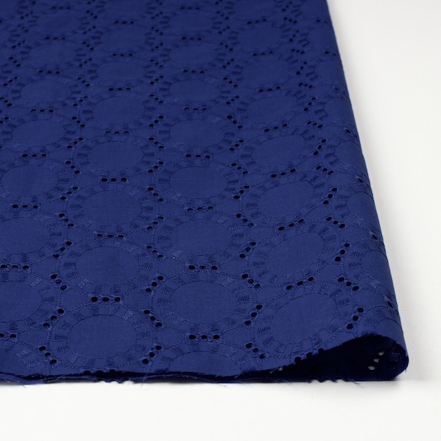 コットン×オーバル(マリンブルー)×ローン刺繍_全10色 イメージ3