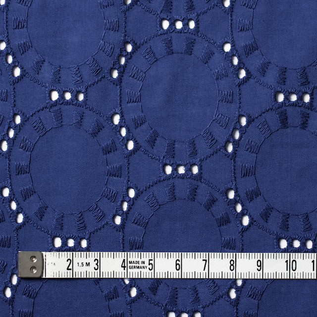 コットン×オーバル(マリンブルー)×ローン刺繍_全10色 イメージ4
