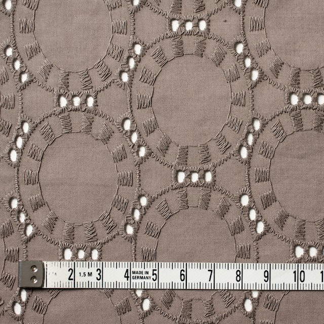 コットン×オーバル(カーキブラウン)×ローン刺繍_全10色 イメージ4