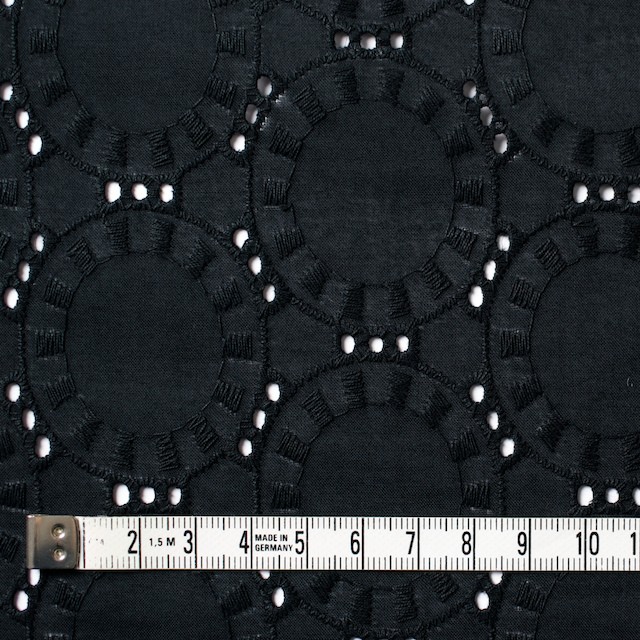 コットン×オーバル(ブラック)×ローン刺繍_全10色 イメージ4