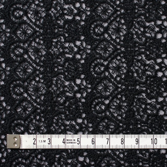 ナイロン×幾何学模様(ブラック)×チュール刺繍_全5色 イメージ4