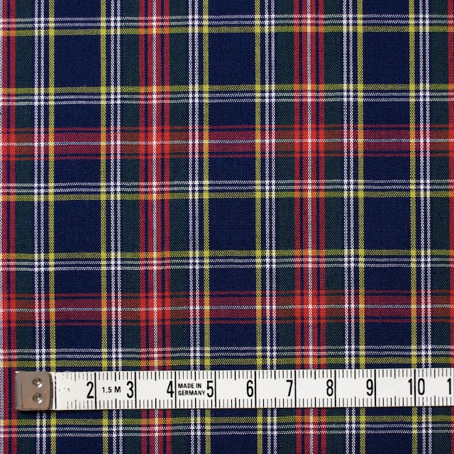 コットン&ポリエステル×チェック(ネイビー&レッド)×シーチング イメージ4