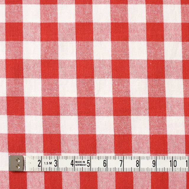 コットン×チェック(シグナルレッド)×シーチング イメージ4