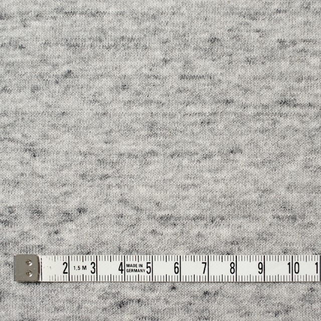 コットン×無地(杢グレー)×裏毛ニット イメージ4