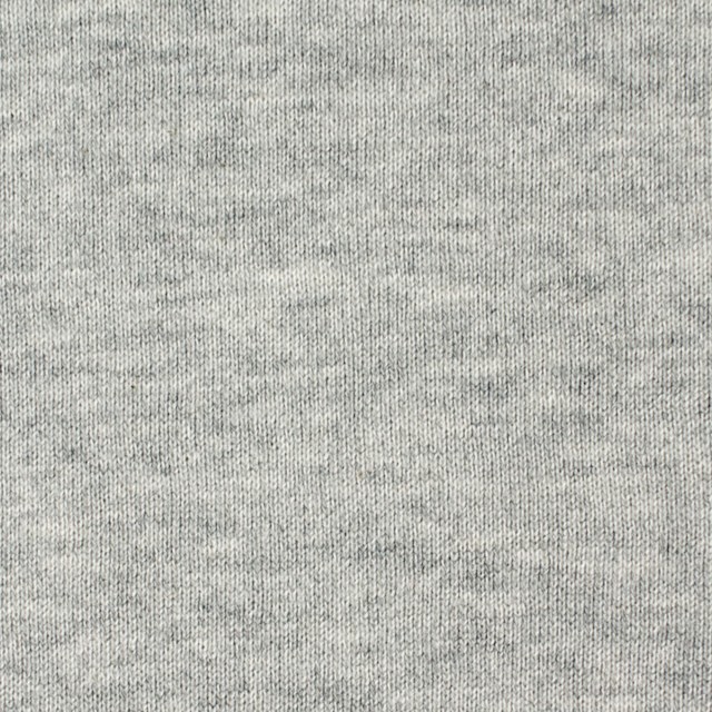 コットン×無地(グレー)×裏毛ニット イメージ1