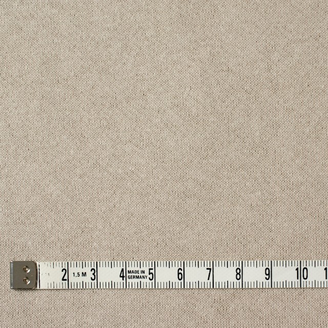 コットン×無地(グレイッシュベージュ)×裏毛ニット イメージ4