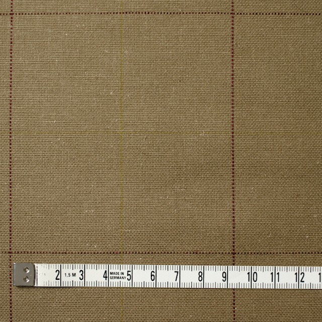 コットン×チェック(カーキベージュ)×ソフトキャンバス イメージ4