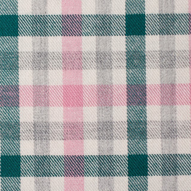 コットン チェック ピンク グリーン ビエラ 全3色 Fab Fabric Sewing Studio 布地のオンライン通販とソーイングスクール