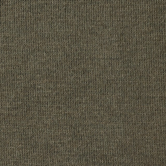 コットン×無地(アッシュカーキ)×天竺ニット イメージ1