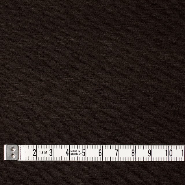 コットン&リヨセル混×無地(ダークブラウン)×天竺ニット_全4色 イメージ4