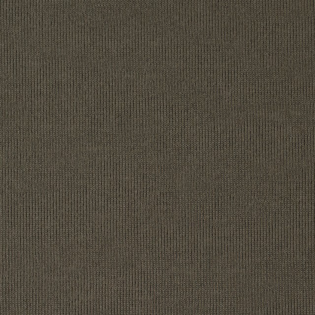 コットン×無地(カーキグリーン)×フライスニット_全2色 イメージ1
