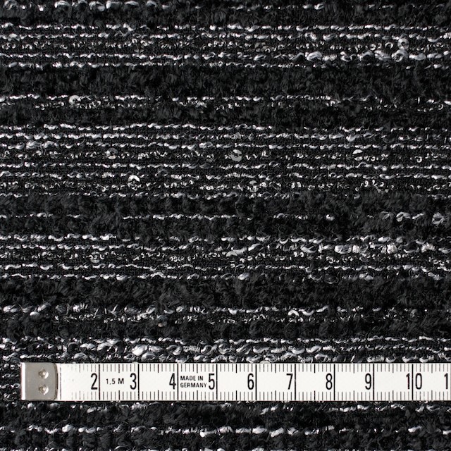 ウール&ラメ×ミックス(ブラック&シルバー)×ファンシーツイード イメージ4