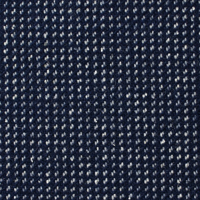ウール×ステッチ(ネイビー)×ツイード イメージ1