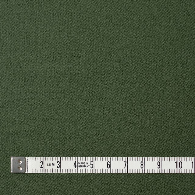 ウール×無地(モスグリーン)×サージ イメージ4