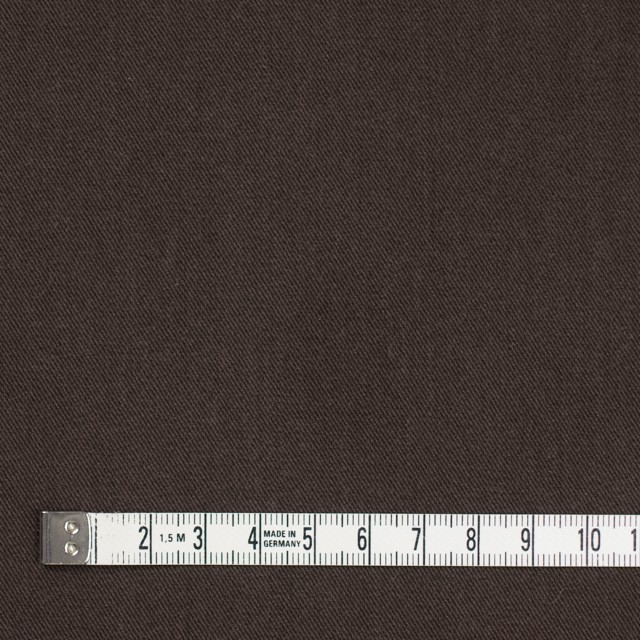 コットン&ポリノジック混×無地(ブラウン)×サージストレッチ_全2色 イメージ4