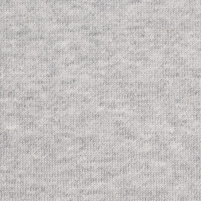 コットン×無地(グレー)×裏毛ニット(裏面起毛) イメージ1