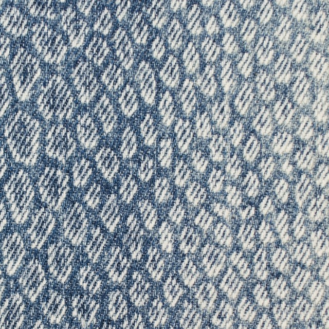 コットン×スネーク(ブルー)×デニム イメージ1
