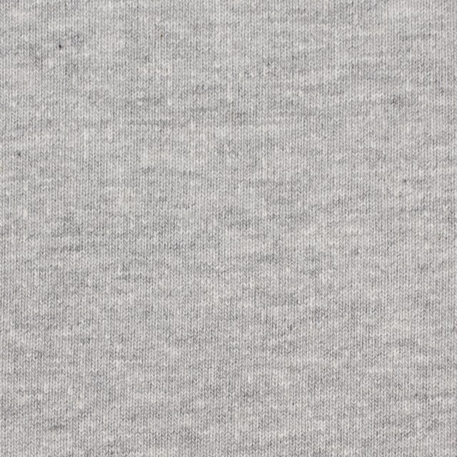 コットン×無地(グレー)×吊編み裏毛ニット イメージ1
