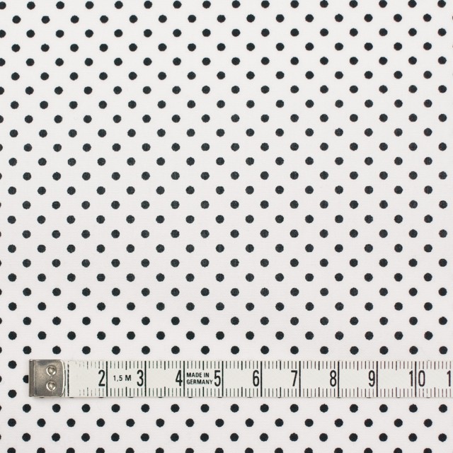 コットン×ドット(オフホワイト&ブラック)×ブロード_全3色 イメージ4