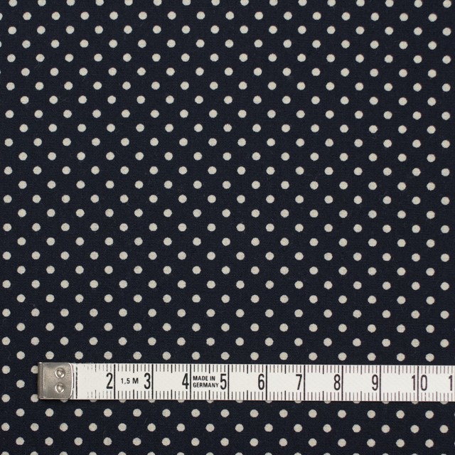 コットン×ドット(ダークネイビー&キナリ)×ブロード_全3色 イメージ4