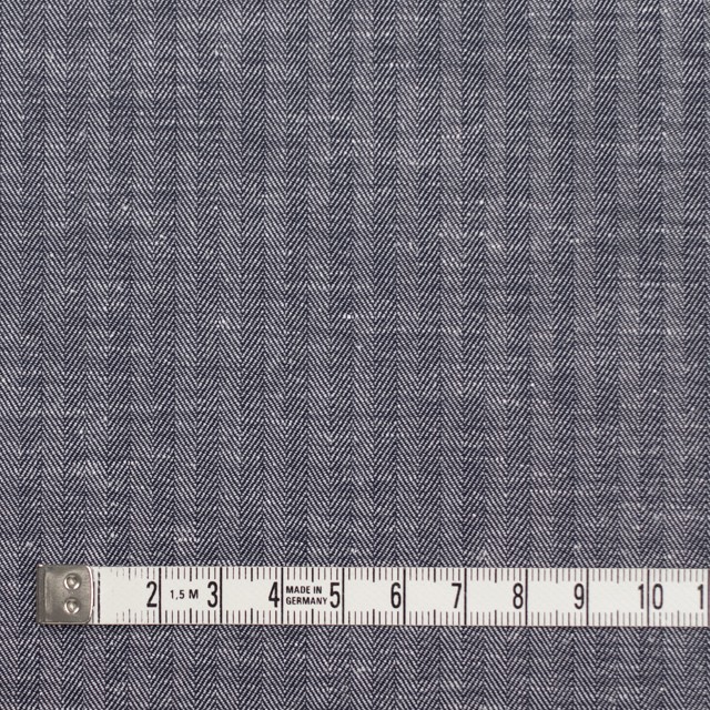 コットン&リネン×無地(ネイビー)×ヘリンボーン_全2色 イメージ4