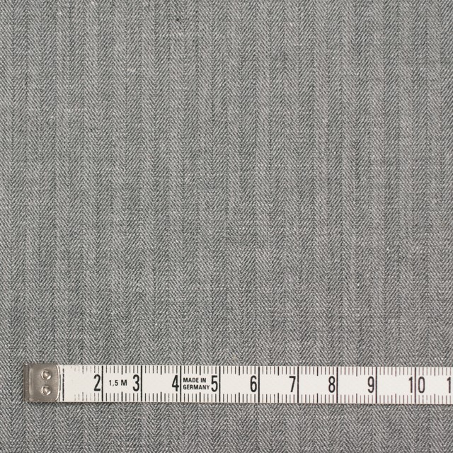 コットン&リネン×無地(グレー)×ヘリンボーン_全2色 イメージ4