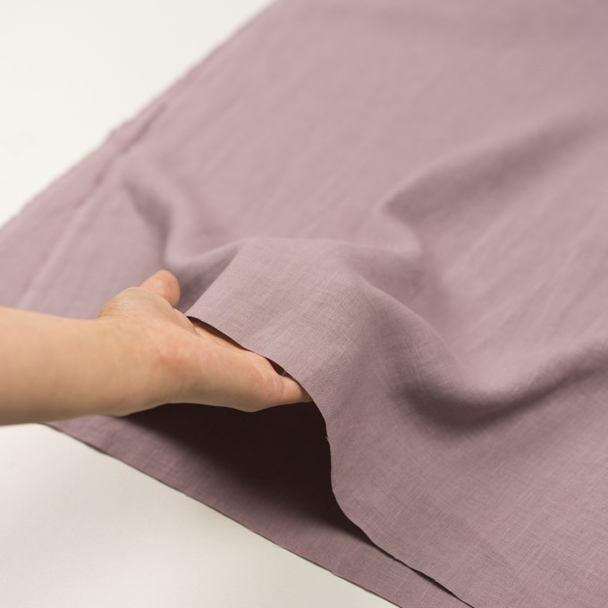 リネン 無地 グレイッシュピンク 薄キャンバス 全30色 Fab Fabric Sewing Studio 布地のオンライン通販とソーイングスクール