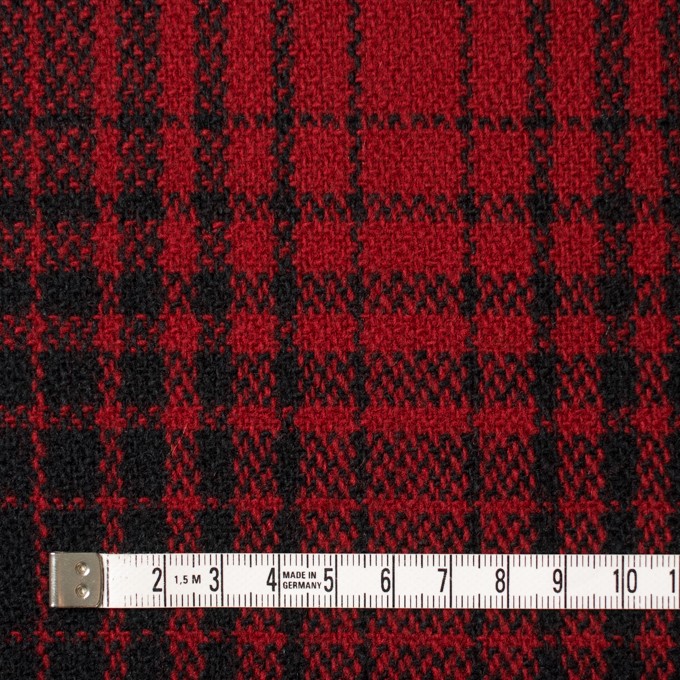 ウール×チェック(レッド)×ツイード_全3色 イメージ4