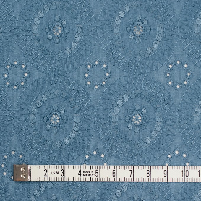 コットン×フラワー(スモークブルー)×ローン刺繍_全6色 イメージ4