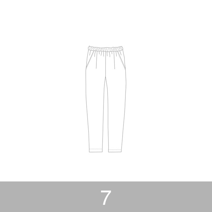 オリジナルパターン#014_ルーズフィットパンツ_7号 イメージ1