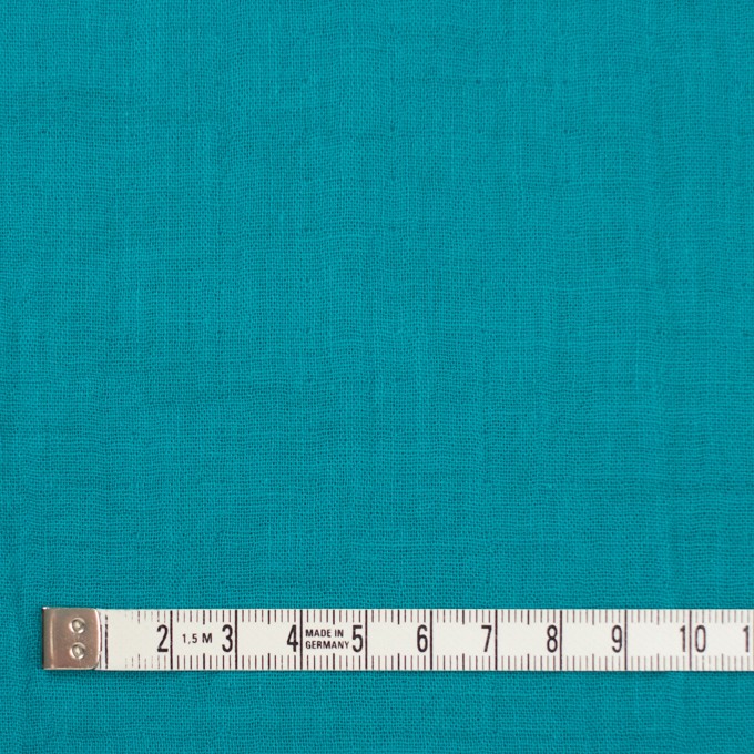コットン×無地(エメラルドブルー)×Wガーゼワッシャー_全20色 イメージ4
