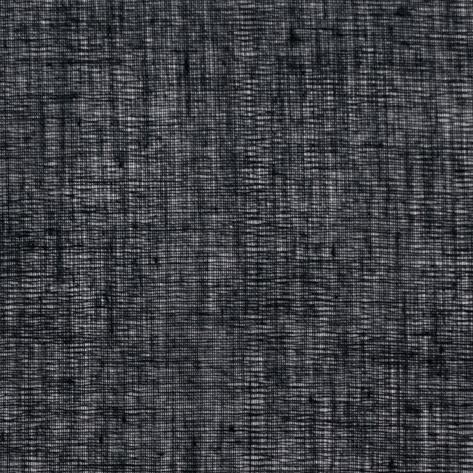 コットン×無地(ブラック)×ボイル_全9色_フランス製 イメージ1