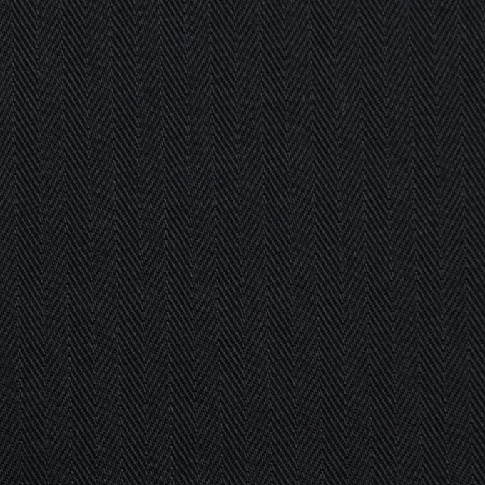 コットン×無地(ブラック)×ヘリンボーン イメージ1
