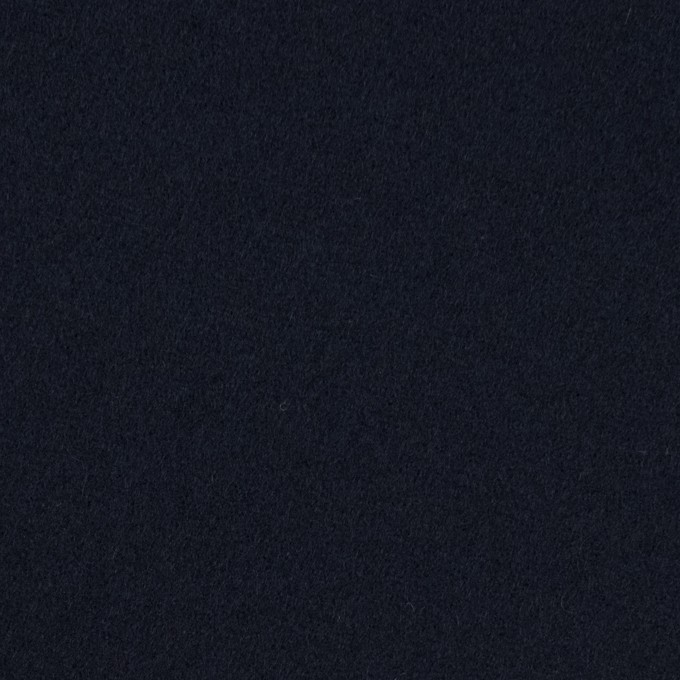 ウール×無地(ダークネイビー)×フラノ(フランネル) イメージ1