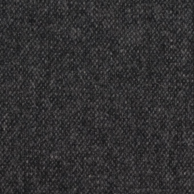 ウール&ポリエステル混×無地(チャコール&ブラック)×ツイードストレッチ_全5色 イメージ1