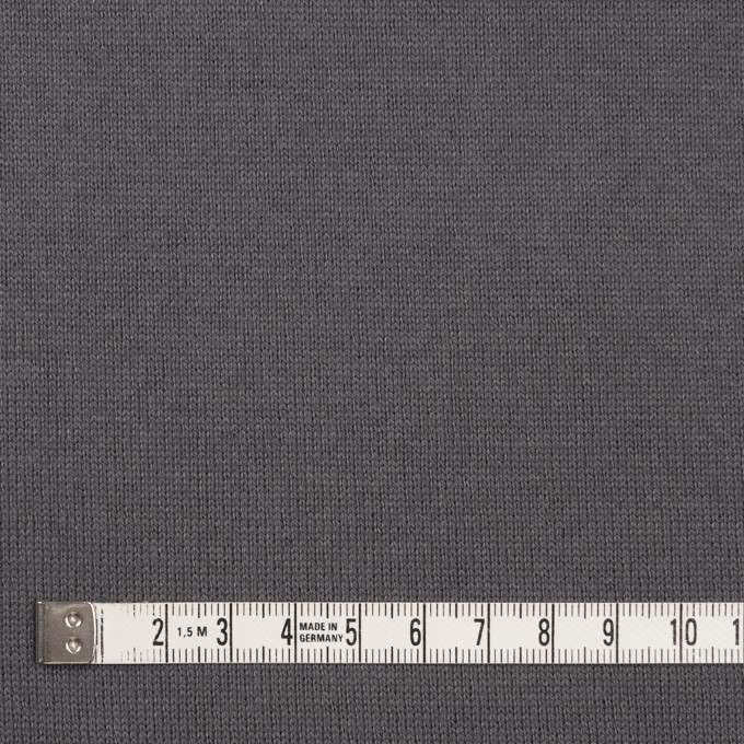 コットン×無地(スチールグレー)×天竺ニット_全6色 イメージ4