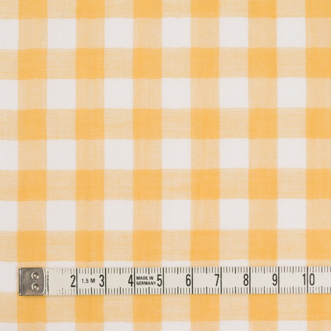 コットン×チェック(イエロー)×Wガーゼ_全5色 イメージ4