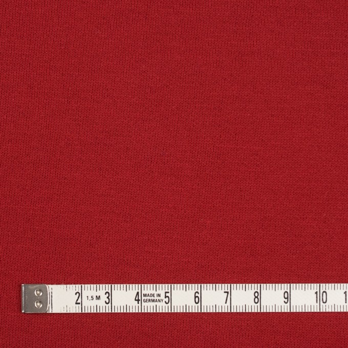 コットン×無地(レッド)×裏毛ニット イメージ4