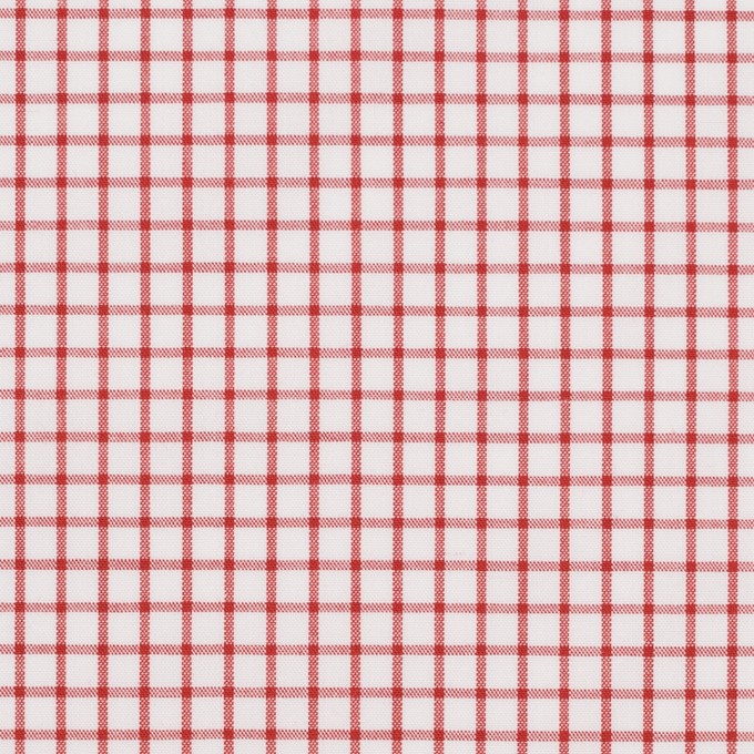 コットン×チェック(レッド)×ブロード_全2色 イメージ1