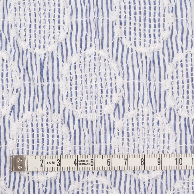 コットン×サークル(ブルー)×ローンシャーリング刺繍_全2色 イメージ4