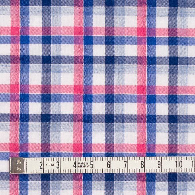 コットン×チェック(ピンク&ネイビー)×サッカー_全3色 イメージ4