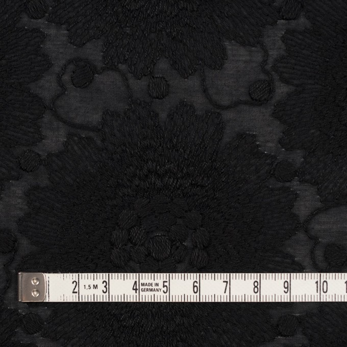 コットン×フラワー(ブラック)×ローン刺繍_全3色 イメージ4
