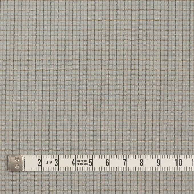 ウール×チェック(セラドングレー)×ポプリン_全2色_イタリア製 イメージ4