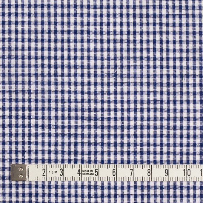 コットン&リネン×チェック(ネイビー)×ローン イメージ4
