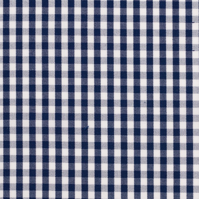 コットン×チェック(ネイビー)×ブロード イメージ1